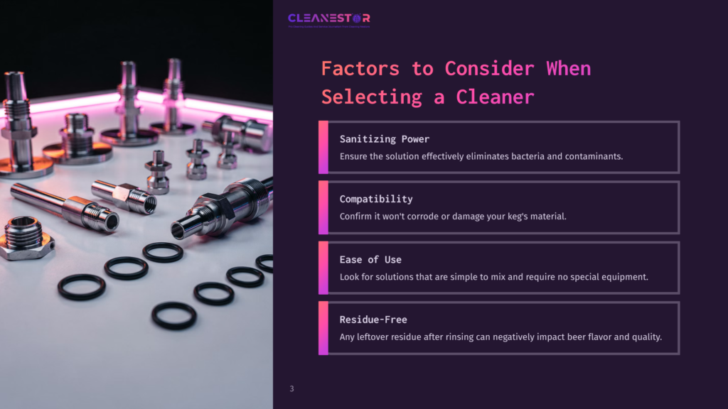 Factors To Consider When Selecting A Cleaner