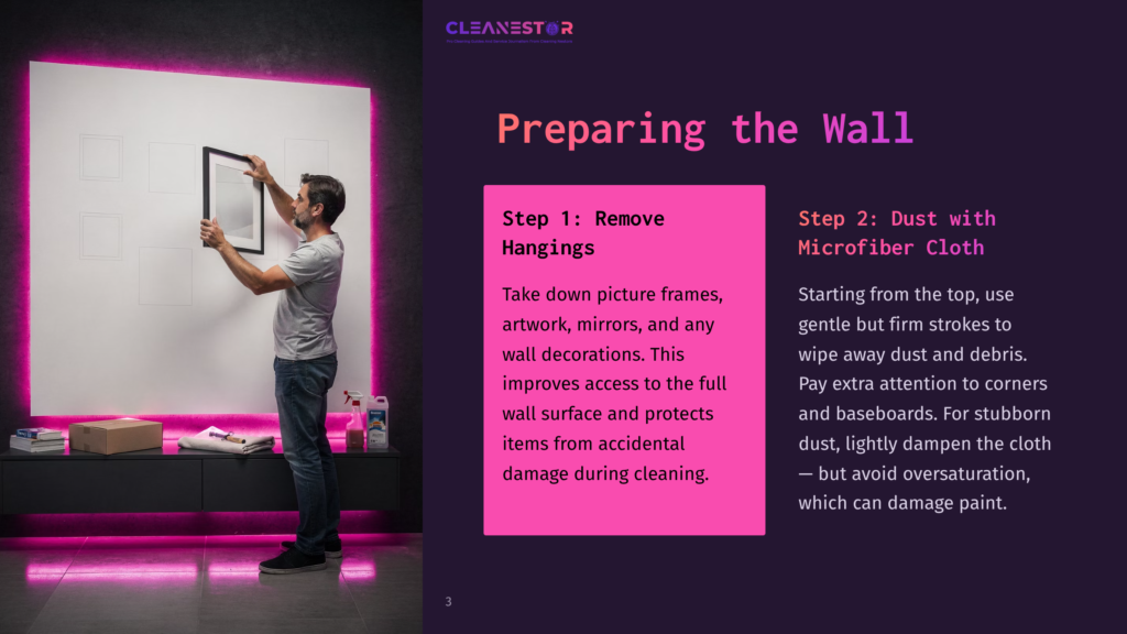 Preparing The Wall