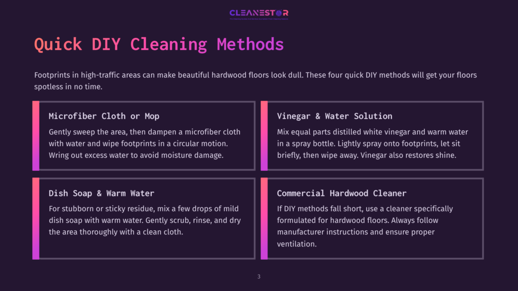 3 Quick Diy Cleaning Methods