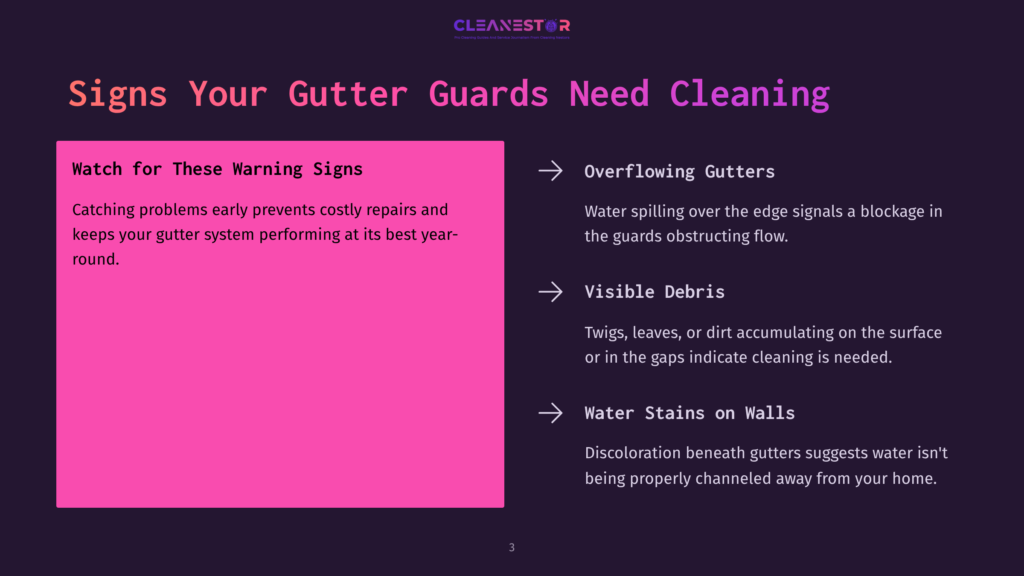 Signs Your Gutter Guards Need Cleaning