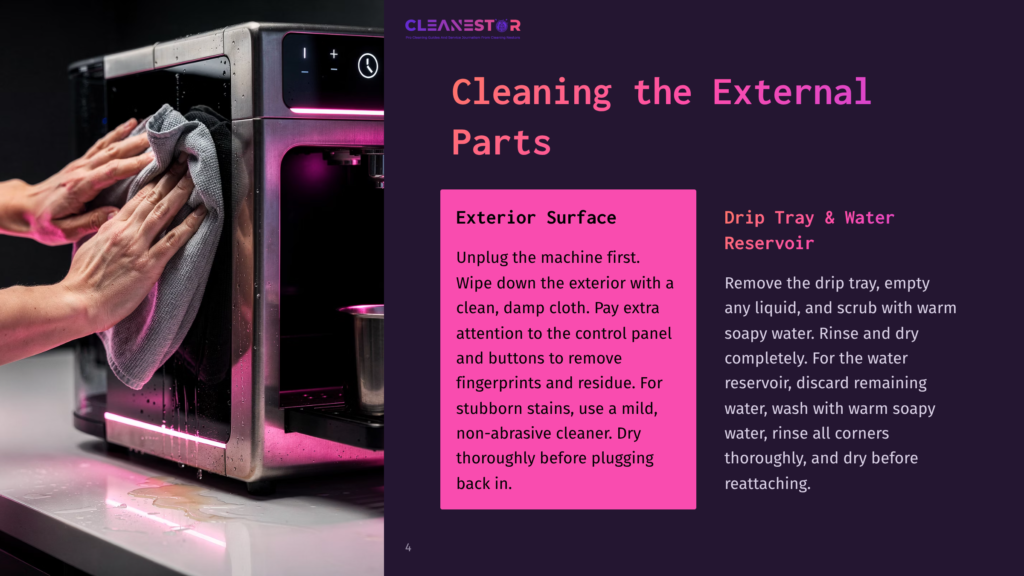 Cleaning The External Parts