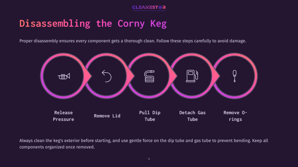 Disassembling The Corny Keg