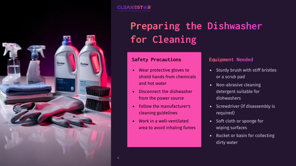 Dishwasher Cleaning Instructions And Precautions