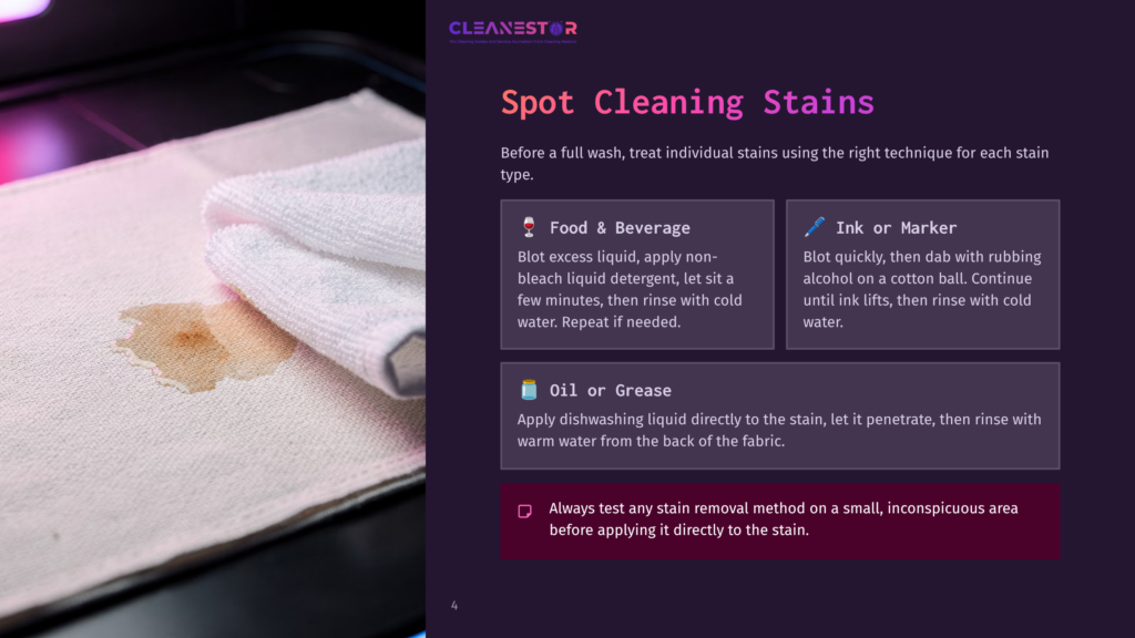 Spot Cleaning Stains