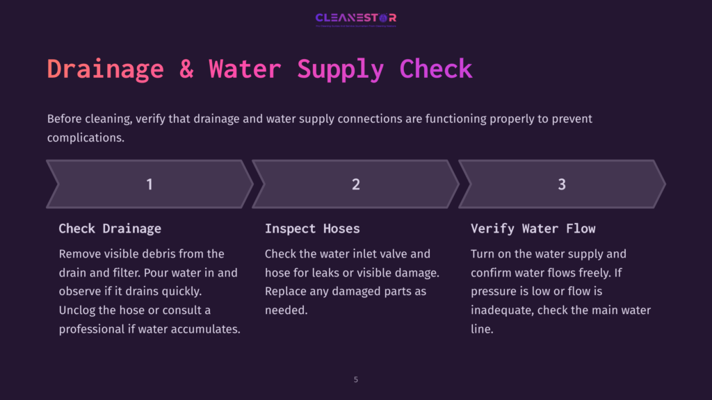 Instructions For Water Supply Maintenance
