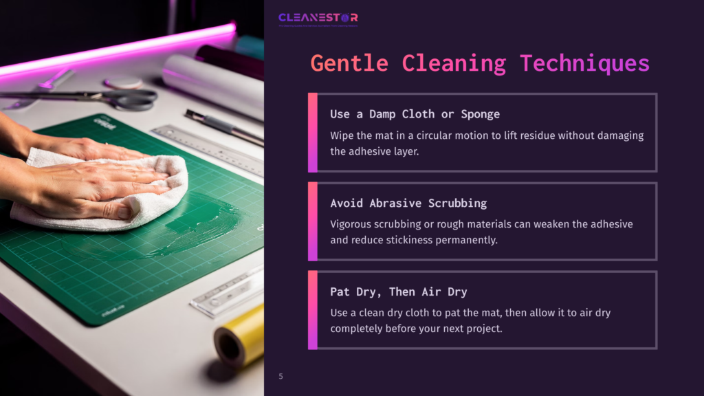 Cleaning Techniques For Adhesive Mats