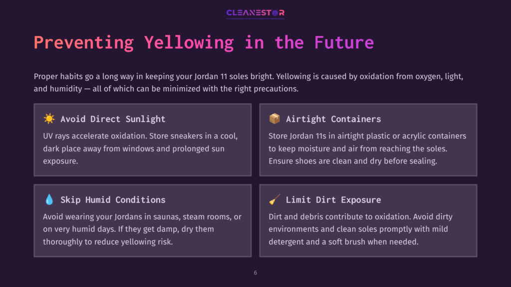 Preventing Yellowing In The Future