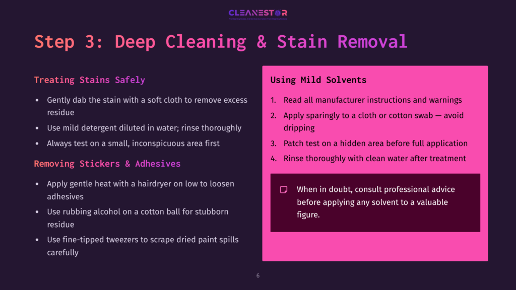 6 Step 3 Deep Cleaning And Stain Removal Step 3: Deep Cleaning And Stain Removal