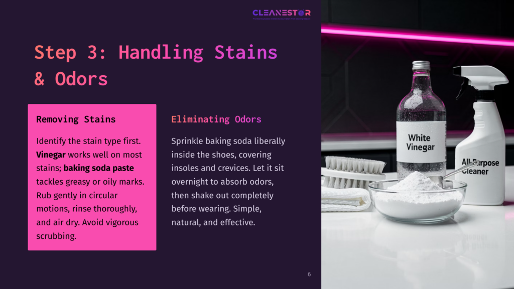 Step 3: Handling Stains And Odors