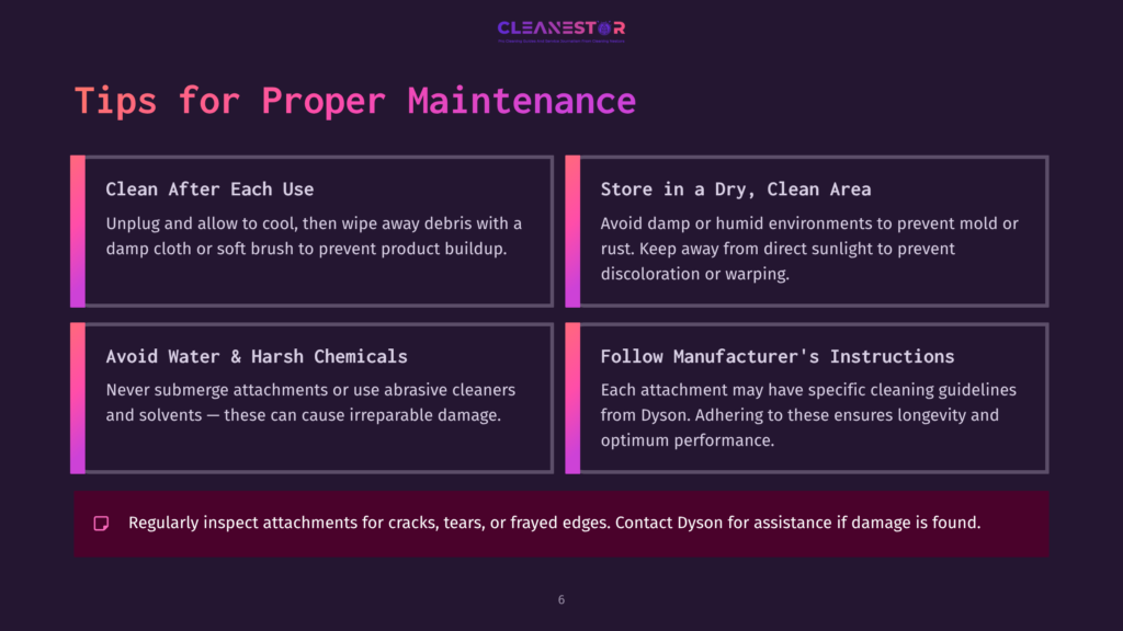 6 Tips For Proper Maintenance Cleanestor Logo And Tips For Proper Vacuum Cleaner Maintenance: Clean After Each Use, Store In A Dry Clean Area, Avoid Water And Harsh Chemicals, And Follow Manufacturer'S Instructions.