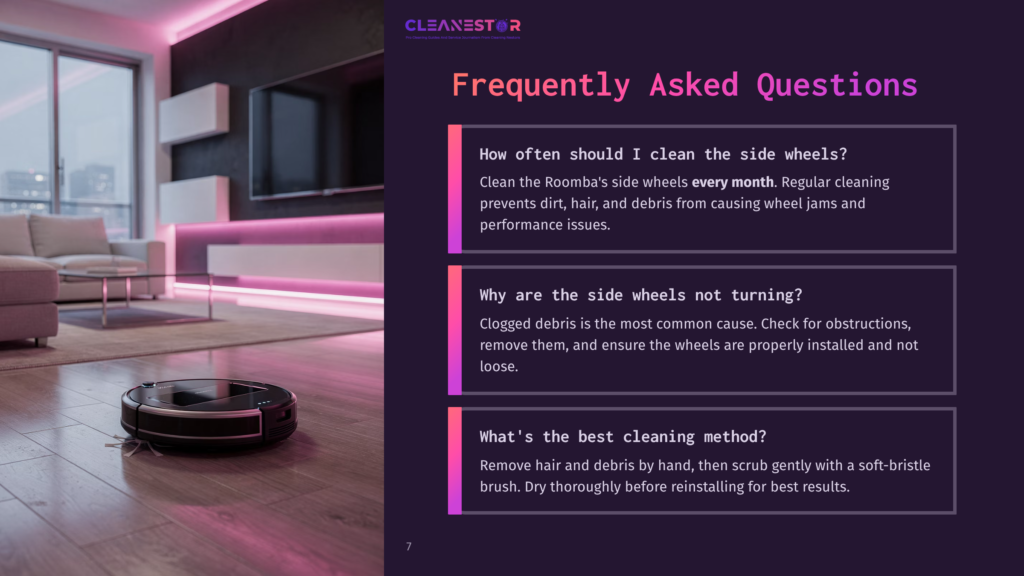 A Modern, Sleek Robot Vacuum Cleaner With A Black And Silver Finish Navigates A Polished Wooden Floor In A Contemporary Living Room. The Room Features A Plush White Sofa, A Long, Low-Profile Entertainment Console With A Large Television, And Vibrant Pink Led Accent Lighting.