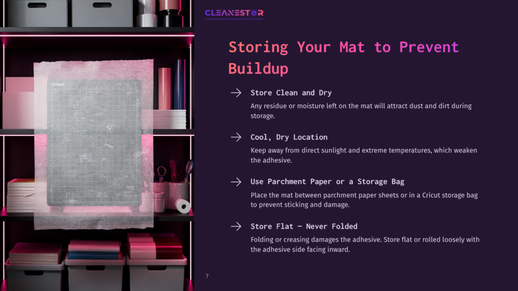 Storing Your Mat To Prevent Buildup