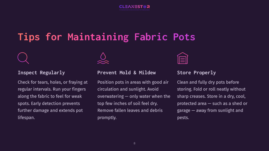 8 Tips For Maintaining Fabric Pots Tips For Maintaining Fabric Pot