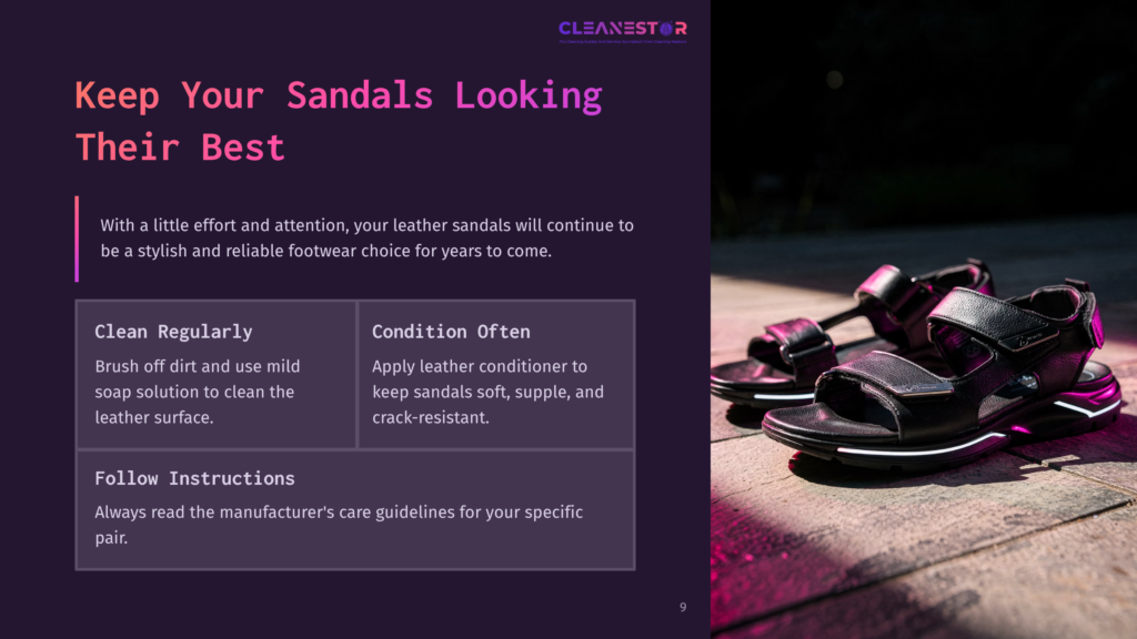 Keep Your Sandals Looking Their Best