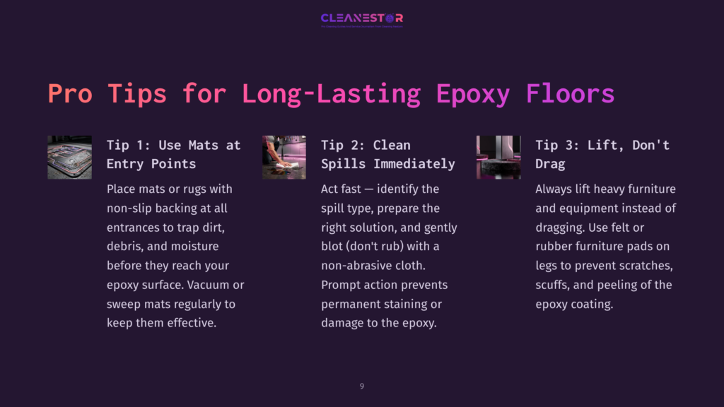 Pro-Tips For Long-Lasting Epoxy Floors