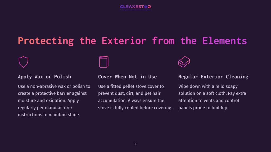 Protecting The Exterior From The Elements: Apply Wax Or Polish, Cover When Not In Use, And Regular Exterior Cleaning. Text From Cleanestor.
