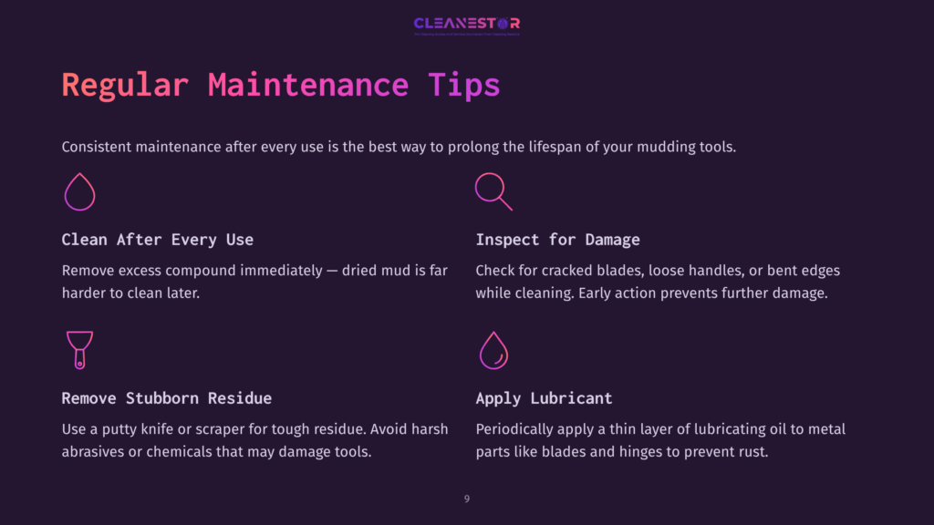 9 Regular Maintenance Tips