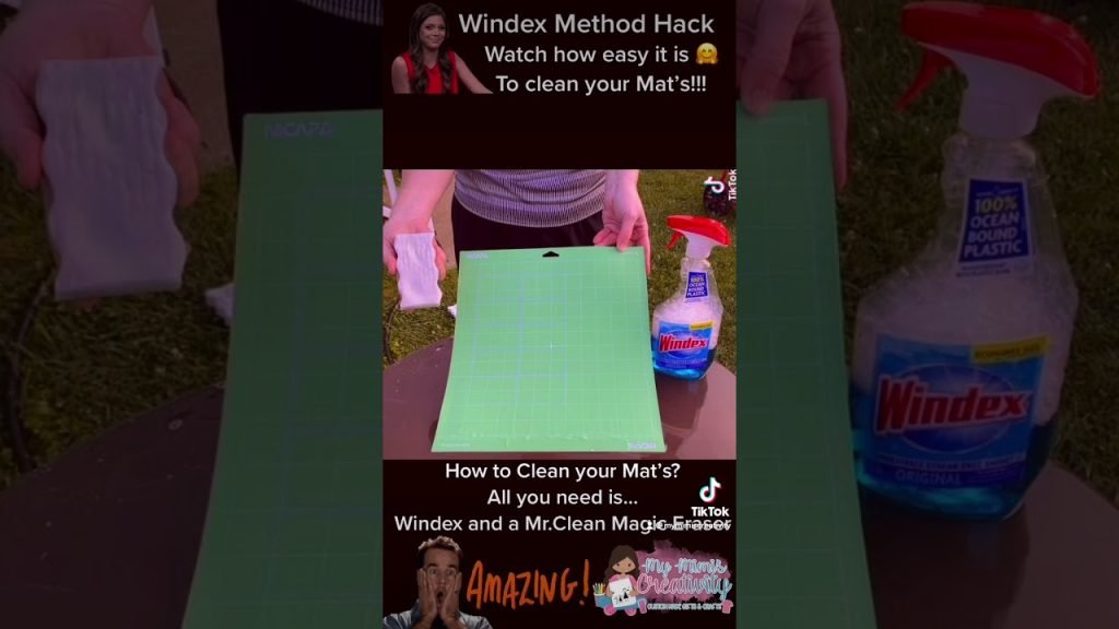 How To Clean A Cricut Mat With Windex