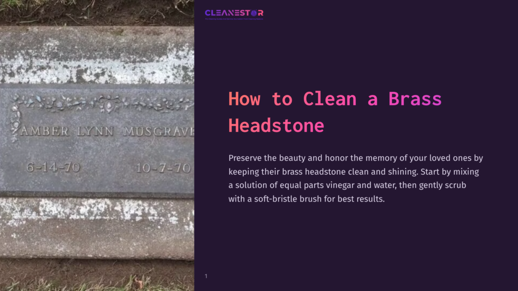 How To Clean A Brass Headstone: Amber Lynn Musgrave, 6-14-70 To 10-7-70