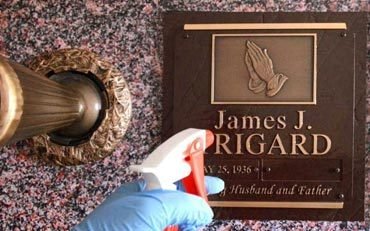 How To Clean Bronze Grave Marker