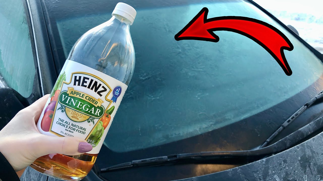 how to clean car windows with vinegar