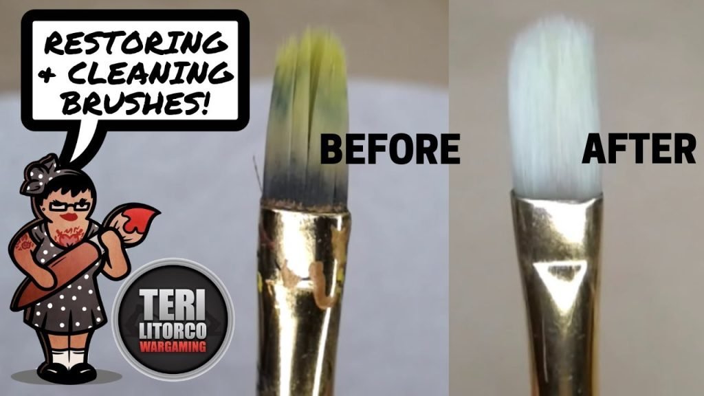 How To Clean Miniature Paintbrushes