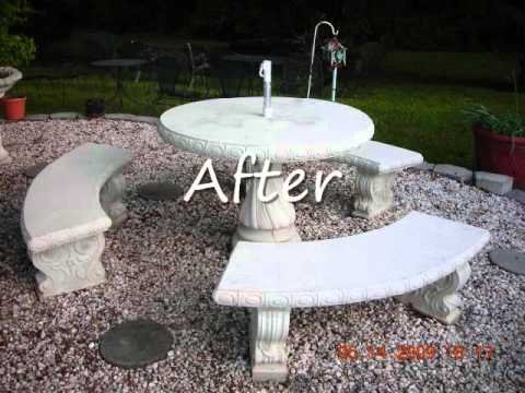 How To Clean Outdoor Concrete Table