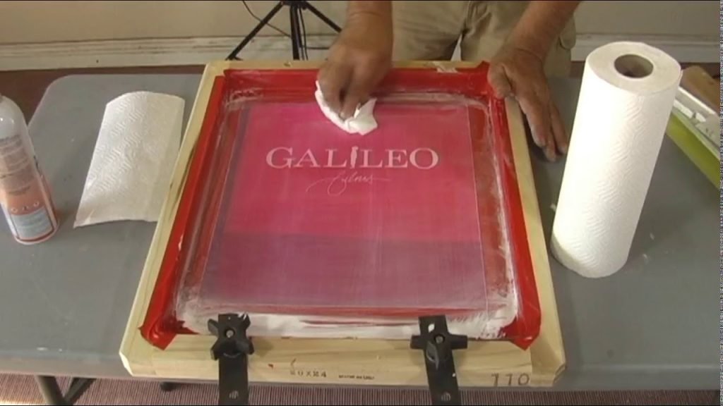 How To Clean The Ink Off Screen Printing Screen