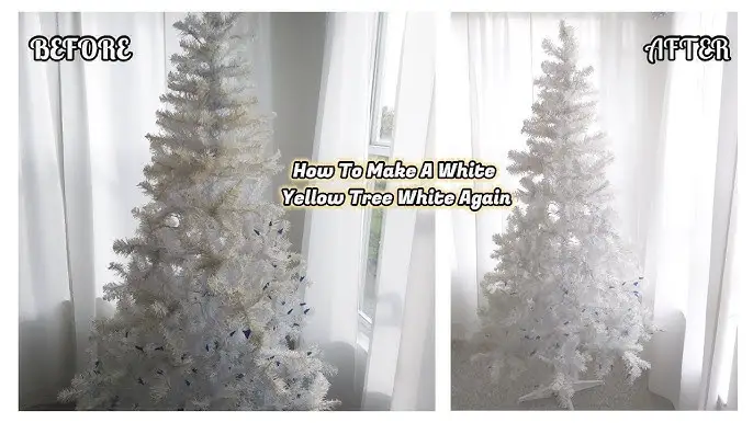 How To Fix A White Christmas Tree Turned Yellow