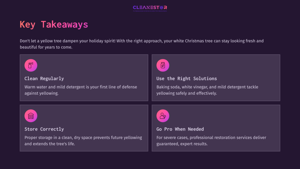 9 Key Takeaways Four Key Takeaways In A Visually Appealing Layout, Featuring A Dark Background With White And Pink Text. Topics Include Cleaning, Solutions, And Storage Tips.