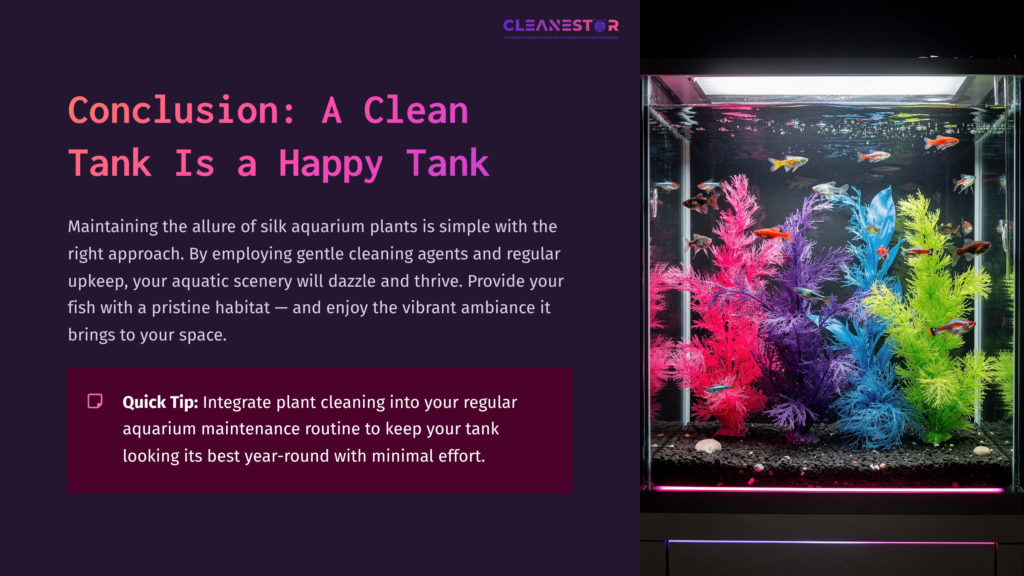 Vibrant Silk Aquarium Plants In Pink, Purple, And Green Fill A Clear Tank, Illuminated By Colorful Led Lights Against A Dark Background.