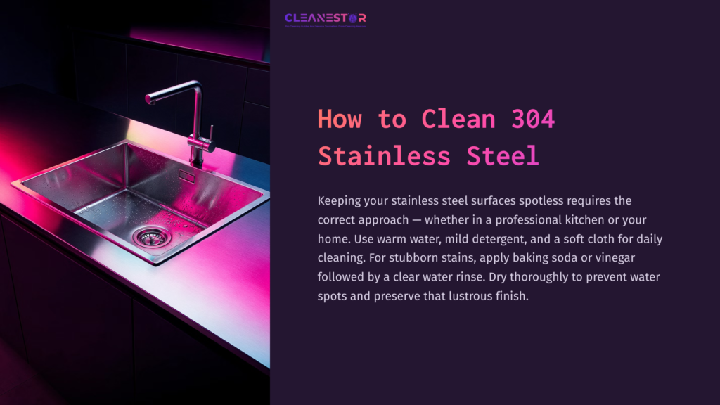 Stainless Steel Sink With A Shiny Surface, Illuminated By Purple And Blue Lighting, Set Against A Dark Countertop.