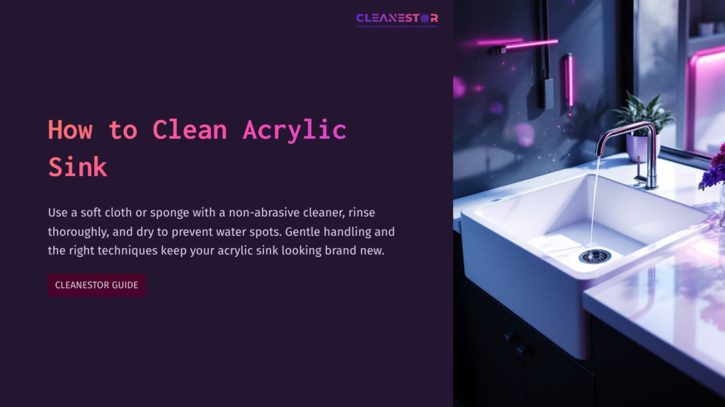 Bright Kitchen With A Modern Acrylic Sink, Featuring A Sleek Faucet And Overhead Lighting, Set Against A Deep Purple Background.