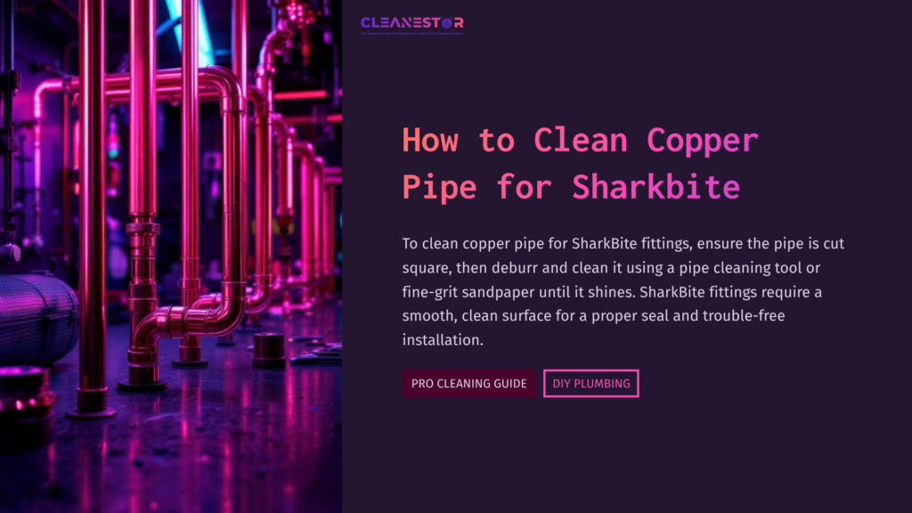 Copper Pipes In A Workshop Setting, With Pink And Purple Lighting, Showing Tools And Equipment For Plumbing Installations.