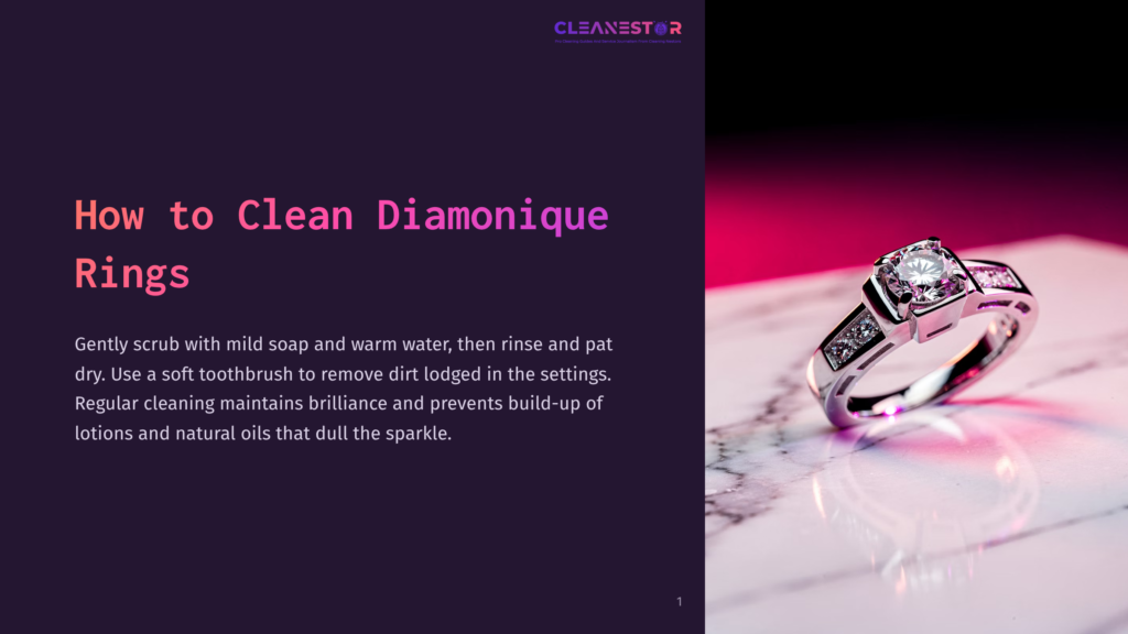 A Sparkling Diamond Ring On A Marble Surface, Illuminated By Pink Light, Showcasing Its Intricate Design And Setting.
