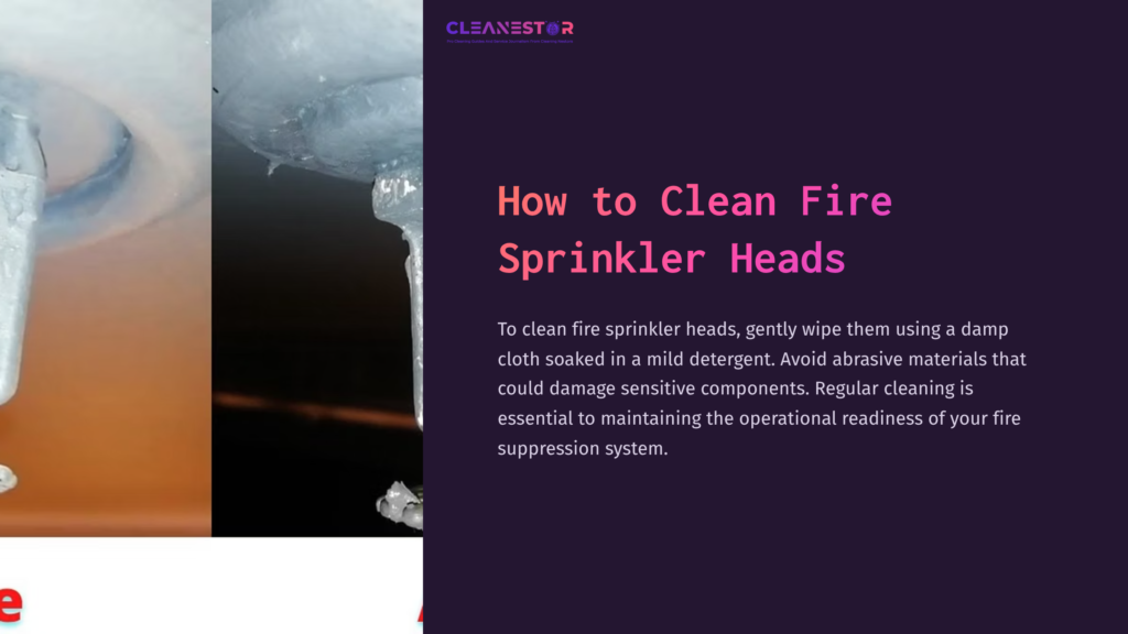 Close-Up Of A Fire Sprinkler Head With Water Droplets, Demonstrating Proper Cleaning Technique With A Damp Cloth.