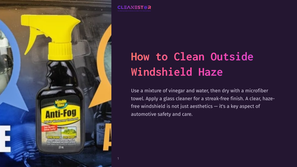 Black Spray Bottle With A Yellow Trigger Labeled &Quot;Anti-Fog&Quot; Beside A Towel, Set Against A Colorful Background.