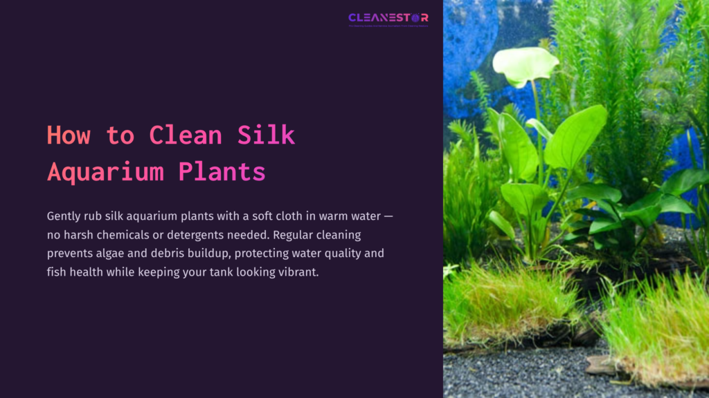 Colorful Silk Aquarium Plants Are Nestled In A Gravel Substrate, Surrounded By Green Aquatic Vegetation Against A Blue Backdrop.