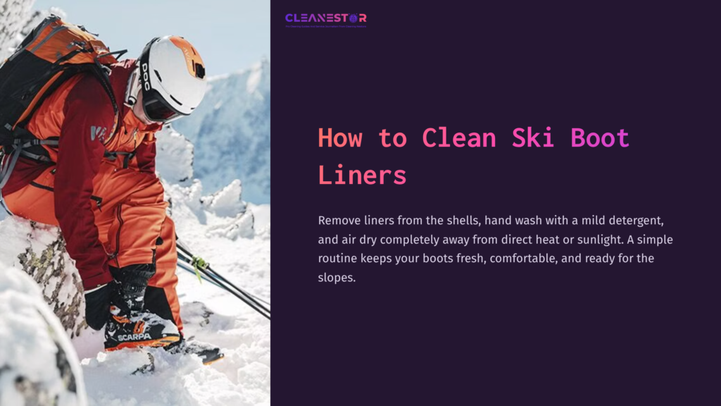 A Skier In Orange Gear Navigates Through Snowy Terrain, Showcasing Ski Equipment Against A Bright Blue Sky And Mountains.
