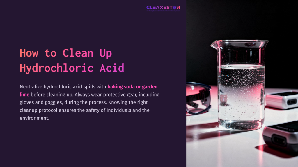 Clear Glass Beaker Filled With Water, Surrounded By Gloves And Goggles, On A Dark Purple Background With White Text.
