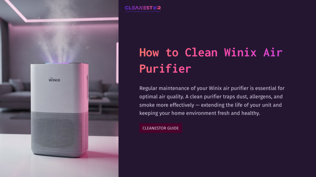 1 How To Clean Winix Air Purifier A Sleek, Modern Winix Air Purifier With A Soft Glow, Placed On A Surface, Illustrating Its Design And Functionality.