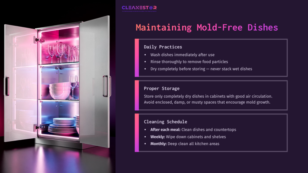 A Brightly Lit Refrigerator With Dishes Organized Inside, Showcasing Cleaning Tips For Maintaining Mold-Free Dishes.