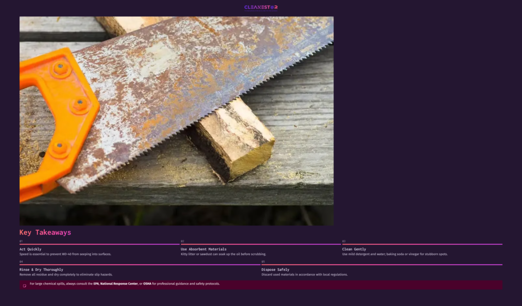 Rusty Handsaw Resting On A Wooden Block, With A Vibrant Orange Handle Against A Dark Purple Background.