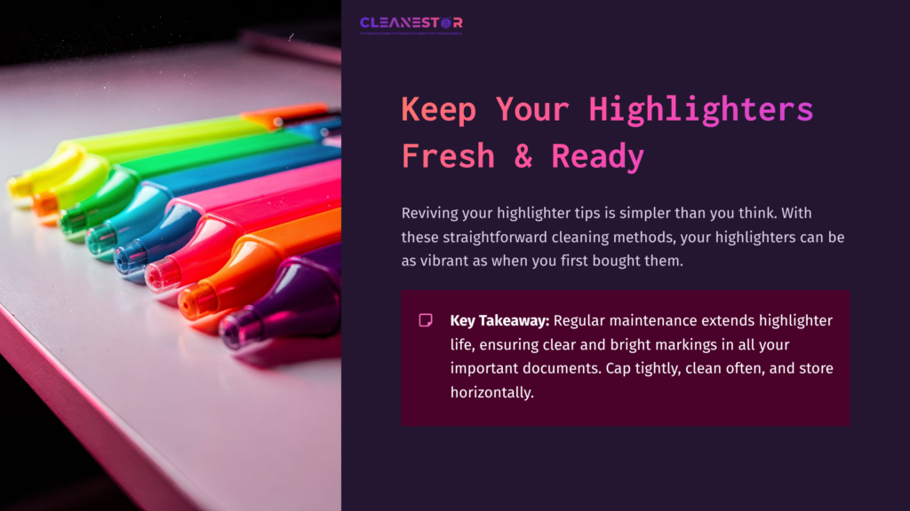 A Row Of Vibrant, Assorted Highlighters In Shades Of Pink, Orange, Yellow, Green, Blue, And Purple, On A Dark Surface.