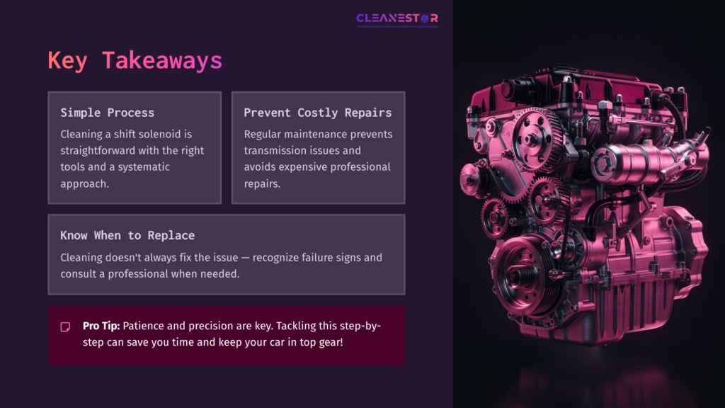11 Key Takeaways 8 A Diagram Illustrating A Vehicle Engine, With Key Takeaways Highlighted In Boxes Emphasizing Cleaning Processes And Maintenance Tips.