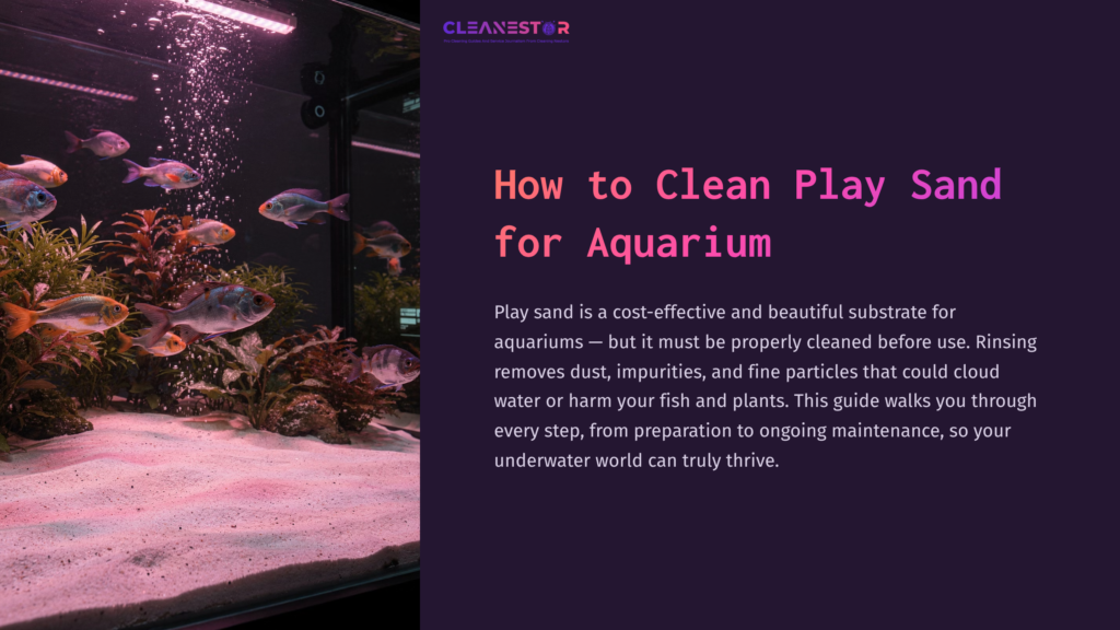 Aquarium With Vibrant Fish And Pink-Hued Plants, Showcasing Clean Sand Substrate Against A Dark Background, Emphasizing Aquatic Life.