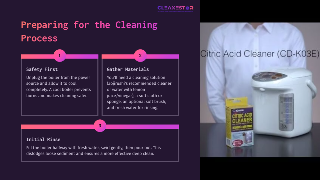 Preparing For The Cleaning Process