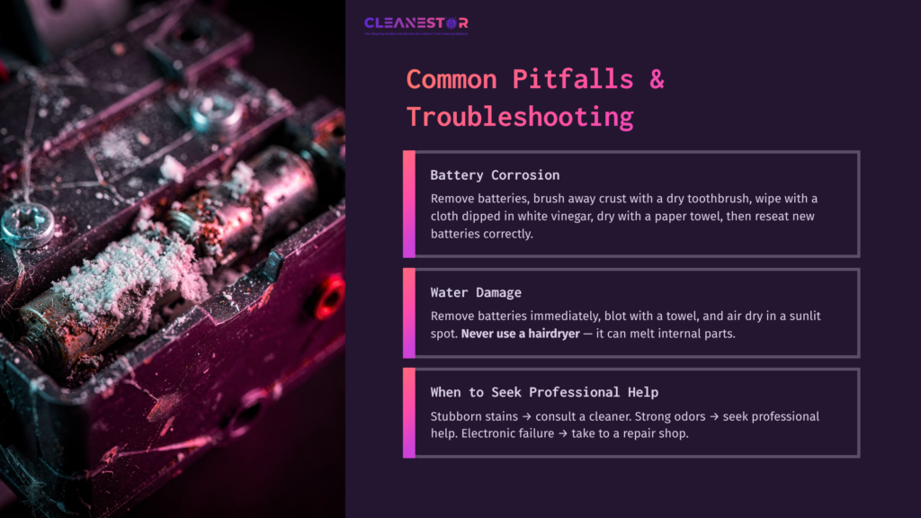 7 Common Pitfalls And Troubleshooting 1 Instructions For Troubleshooting Stuffed Animal Cleaning: Focus On Battery Corrosion, Water Damage, And When To Seek Professional Help.