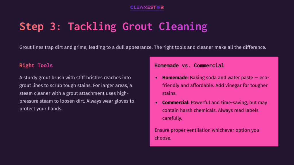 Grout Cleaning Tips And Tools.