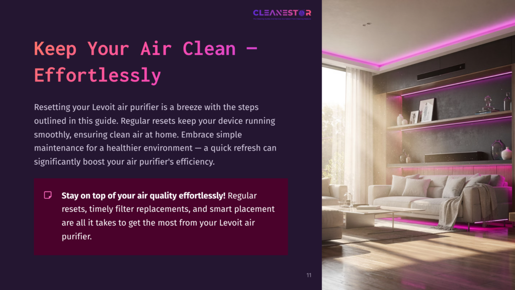 A Modern Living Room With A Stylish Shelf, Pink Ambient Lighting, And An Air Purifier, Emphasizing A Clean And Comfortable Environment.